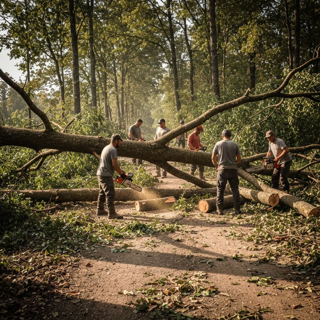 Storm cleanup and debris removal services